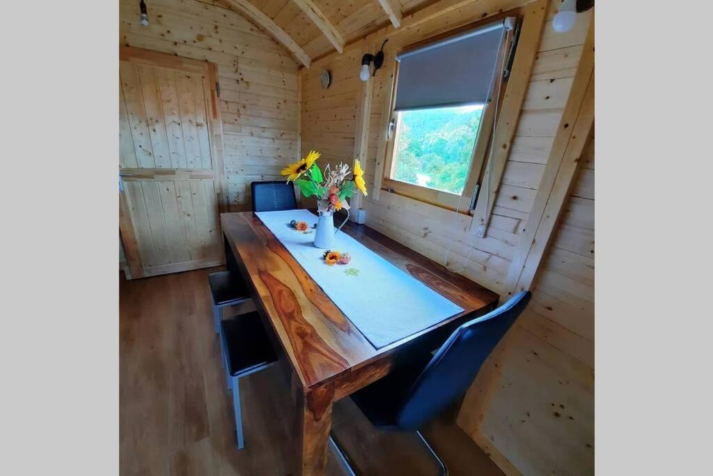Ferienwohnung Autarkes Tiny House mit Rheinblick Rumikon Exterior foto